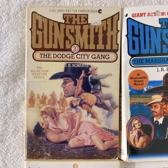 Vintage The Gunsmith All Action Western Romance  Novel x4 - Picture 2 of 15